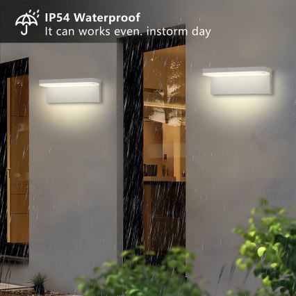 Brilagi - LED зовнішній настінний світильник TESSI LED/10W/230V білий IP54