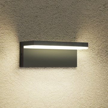 Brilagi - LED зовнішній настінний світильник TESSI LED/10W/230V чорний IP54