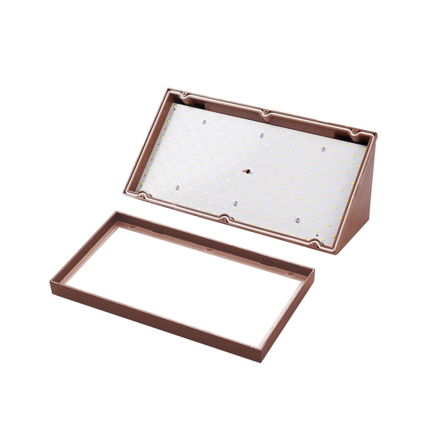 Brilagi - LED зовнішній настінний світильник TRIANGLE LED/20W/230V, коричневий, IP65