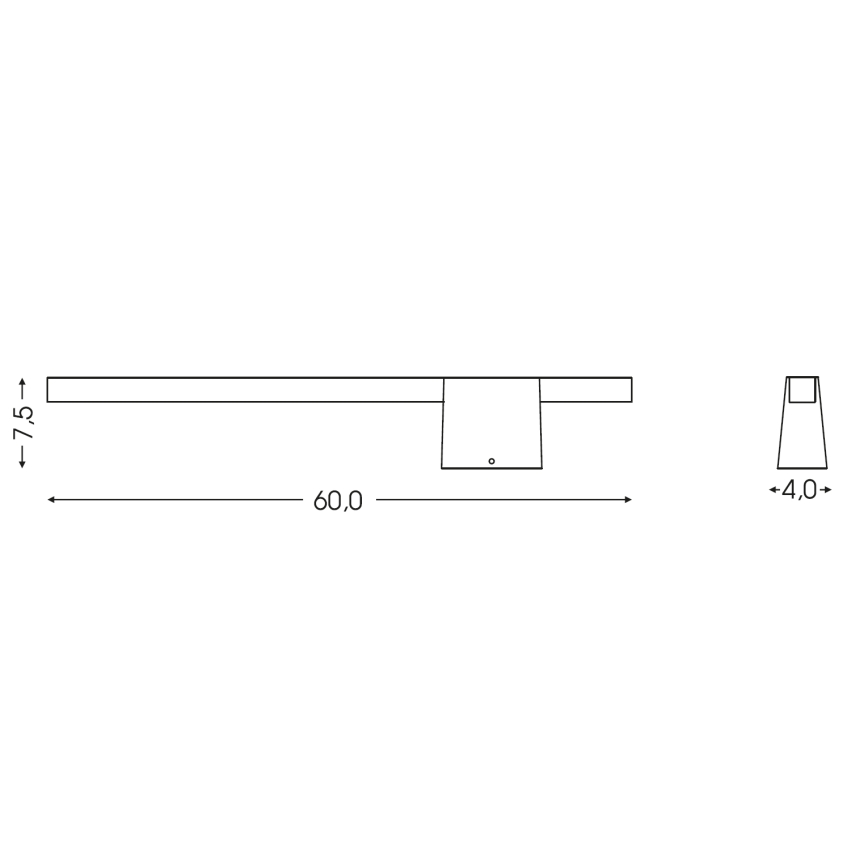 BRILAGI - LED Зовнішній настінний світильник VELORA LED/9W/230V 60 cm IP44 антрацит