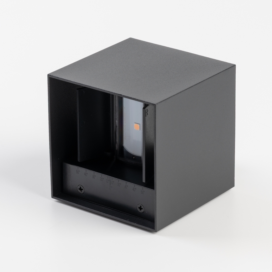 BRILAGI - LED зовнішній настінний світильник з датчиком CUBE LED/6W/230V чорний IP65