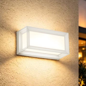 Brilagi - LED зовнішній настінний світильник з датчиком PARKER LED/12W/230V білий IP44