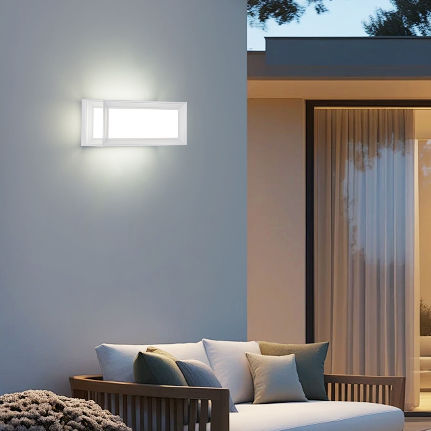 Brilagi - LED зовнішній настінний світильник з датчиком PARKER LED/12W/230V білий IP44