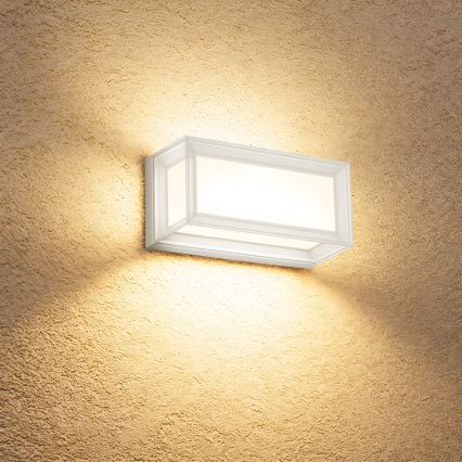 Brilagi - LED зовнішній настінний світильник з датчиком PARKER LED/12W/230V білий IP44