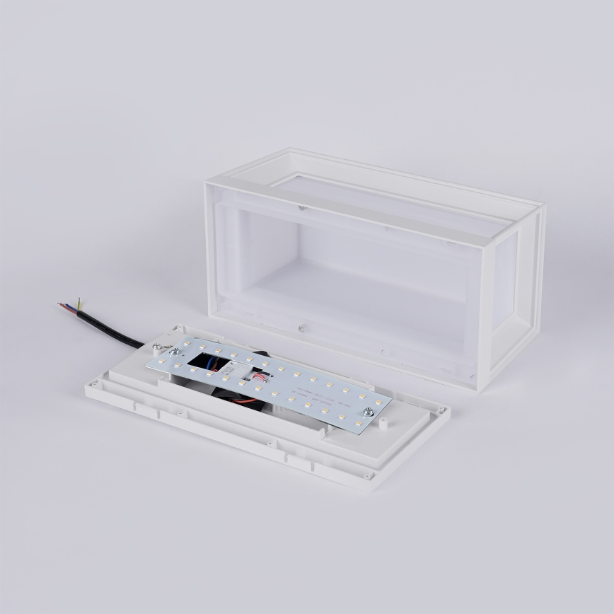 Brilagi - LED зовнішній настінний світильник з датчиком PARKER LED/12W/230V білий IP44