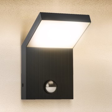 Brilagi - LED зовнішній настінний світильник з датчиком RIANO LED/8W/230V антрацит IP65