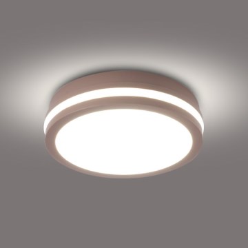 Brilagi - LED зовнішній стельовий світильник BENE LED/18W/230V, діаметр 21,5 см, коричневий, IP54