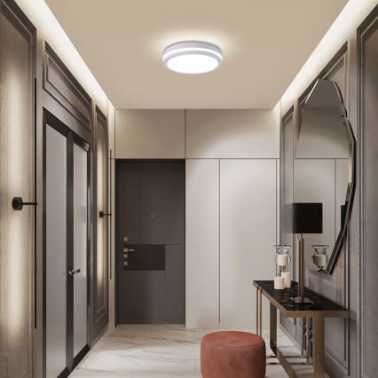 Brilagi - LED зовнішній стельовий світильник BENE LED/24W/230V діаметр 26 см білий IP54