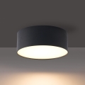 BRILAGI - LED Зовнішній стельовий світильник FORIS LED/14W/230V діаметром 12 см чорний IP44