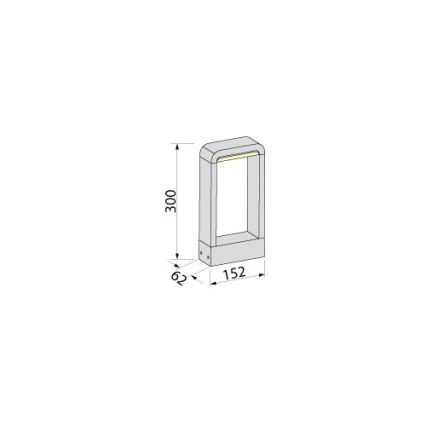BRILAGI - LED Зовнішній світильник BARI LED/10W/230V 4000K IP65 30 cm антраціт