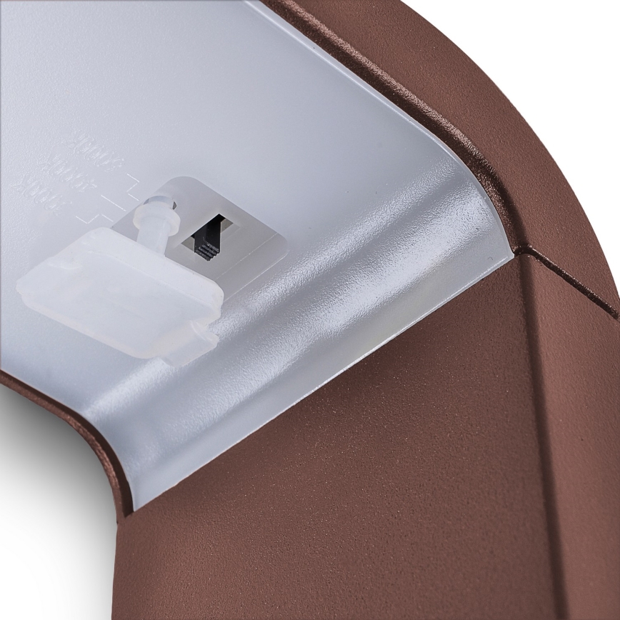 Brilagi - LED зовнішній світильник BARI LED/7W/230V 3000/4000/6000K коричневий IP54 50 см