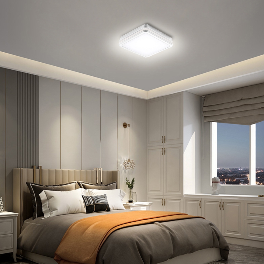 Brilagi - LED зовнішній світильник BENE LED/18W/230V 22x22 см білий IP54