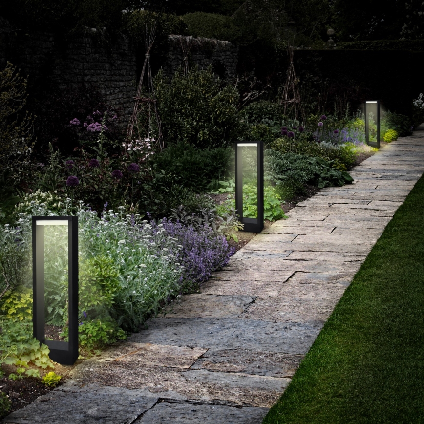 Brilagi - LED вулична лампа RAGUSA LED/7W/230V 3000/4000/6000K чорна IP54 50 см