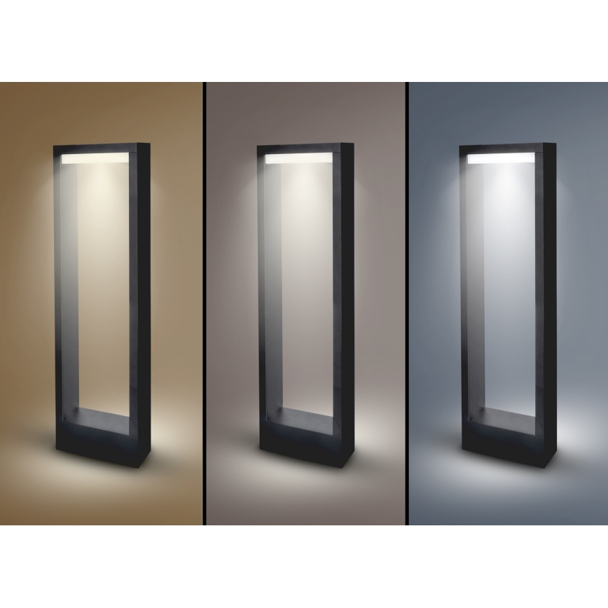 Brilagi - LED вулична лампа RAGUSA LED/7W/230V 3000/4000/6000K чорна IP54 50 см