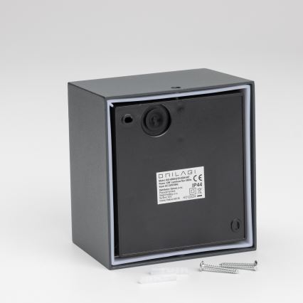 Brilagi - LED зовнішній настінний світильник з датчиком TERNI LED/12W/230V антрацит IP44