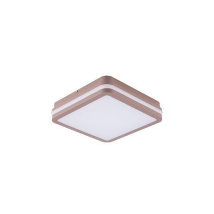 Brilagi - LED зовнішній стельовий світильник з датчиком BENE LED/18W/230V 21,5x21,5 см коричневий IP54