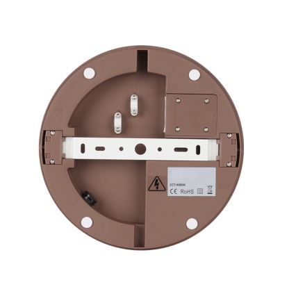 Brilagi - LED зовнішній світильник з датчиком BENE LED/24W/230V діам. 26 см коричневий IP54