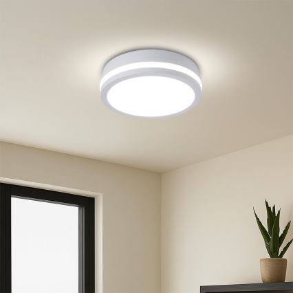 Brilagi - зовнішній стельовий світильник LED з датчиком BENE LED/18W/230V, діаметр 21,5 см, білий, IP54