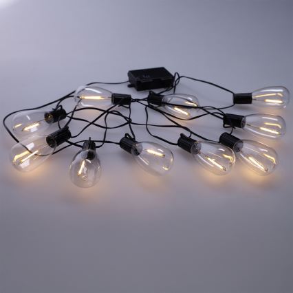 Brilagi - LED зовнішня гірлянда 10xLED/3xAA 3,2m IP44 тепле біле