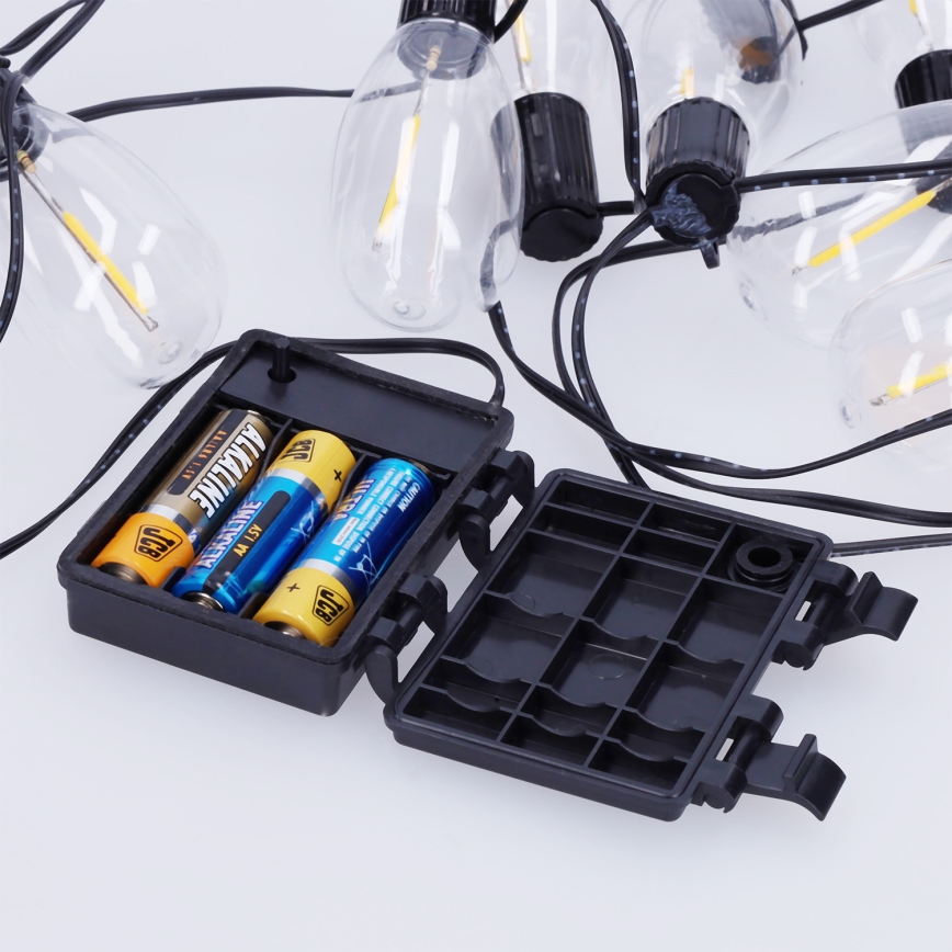 Brilagi - LED зовнішня гірлянда 10xLED/3xAA 3,2m IP44 тепле біле