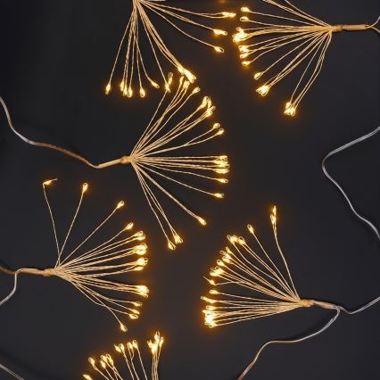 Brilagi - LED зовнішня гірлянда 150xLED 5m IP44, тепле біле світло, ефект феєрверку