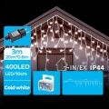 Brilagi - LED Зовнішня  гірлянда 400xLED/8 функцій 23x0,6m IP44 холодний білий