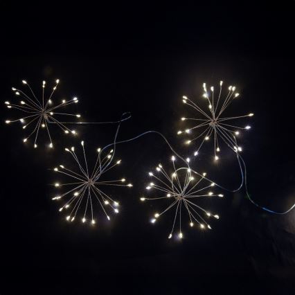 BRILAGI - LED зовнішня різдвяна гірлянда 150xLED 5m IP44 холодне біле, ефект феєрверку