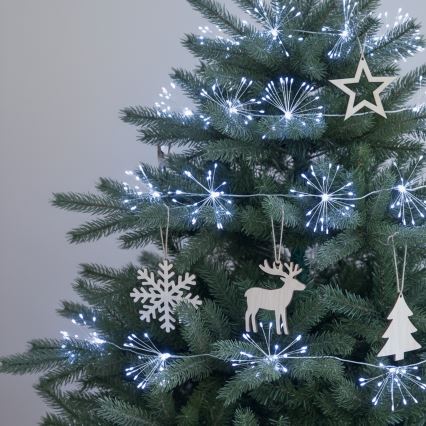 Brilagi - LED зовнішня різдвяна гірлянда 150xLED 5m IP44 холодний білий ефект феєрверку