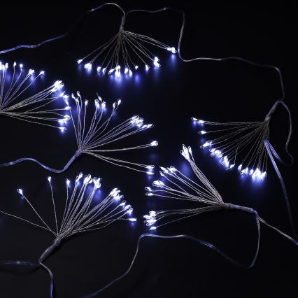 Brilagi - LED зовнішня різдвяна гірлянда 150xLED 5m IP44 холодний білий ефект феєрверку