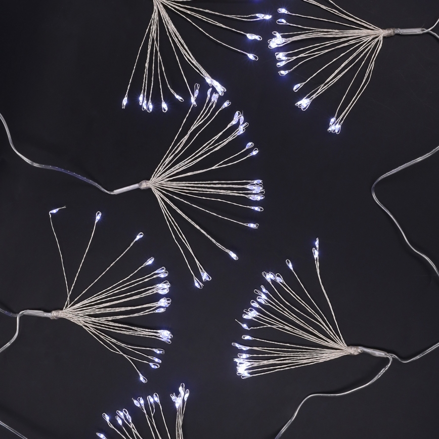 Brilagi - LED зовнішня різдвяна гірлянда 150xLED 5m IP44 холодний білий ефект феєрверку