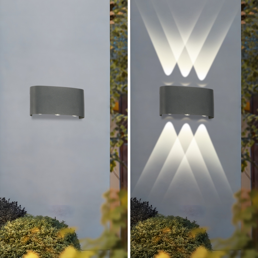 Brilagi - LED зовнішнє настінне світло FLAREBOX LED/6W/230V антрацит IP65