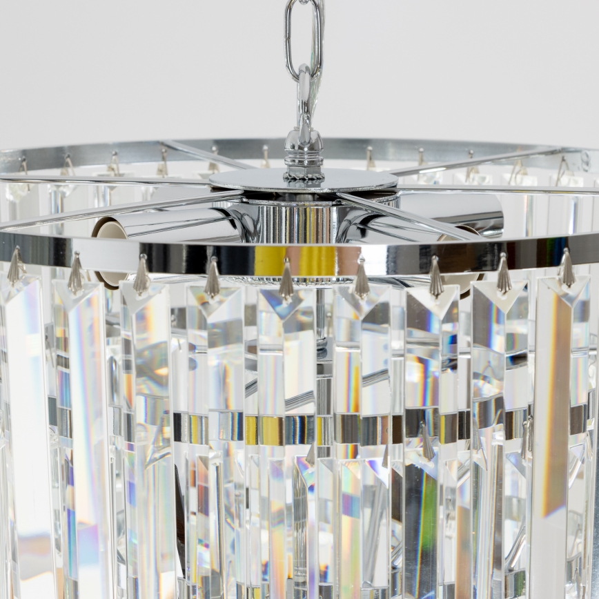 Brilagi - LED Кришталева люстра на ланцюгу MOZART 5xE14/40W/230V глянцевий хром