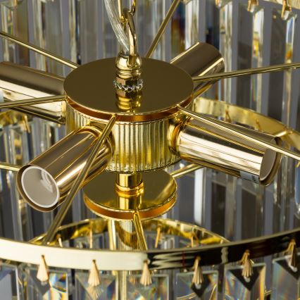 Brilagi - LED Кришталева люстра на ланцюгу MOZART 5xE14/40W/230V золотий
