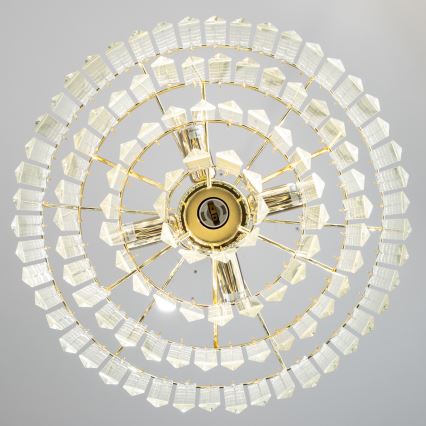 Brilagi - LED Кришталева люстра на ланцюгу MOZART 5xE14/40W/230V золотий