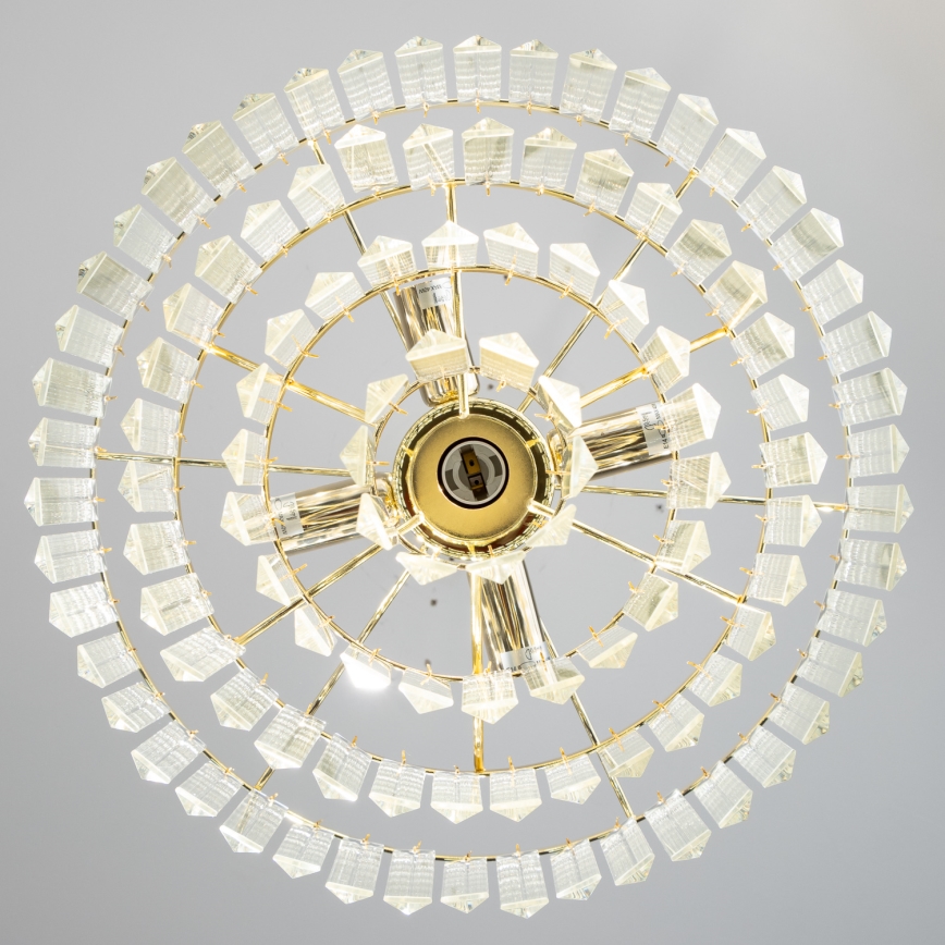 Brilagi - LED Кришталева люстра на ланцюгу MOZART 5xE14/40W/230V золотий