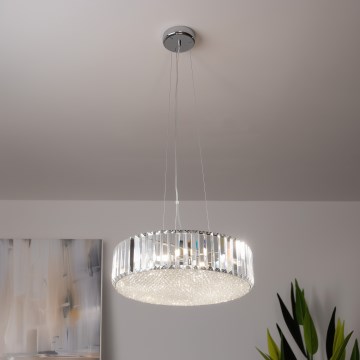 Brilagi - LED-кришталева люстра на тросі GLAMOUR 5xG9/42W/230V