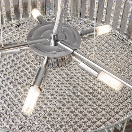 BRILAGI - LED-кришталева люстра на тросі GLAMOUR 5xG9/42W/230V
