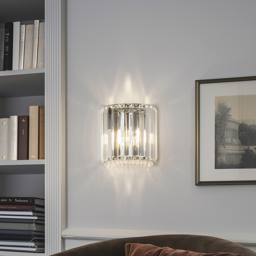 Brilagi - LED Кришталевий настінний світильник GLAMOUR 1xG9/42W/230V