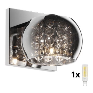 Brilagi - LED Кришталевий настінний світильник JEWEL 1xG9/42W/230V