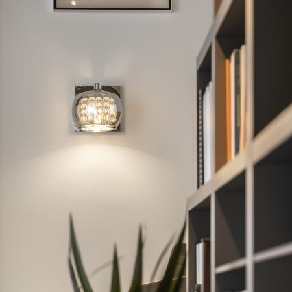 Brilagi - LED Кришталевий настінний світильник JEWEL 1xG9/42W/230V