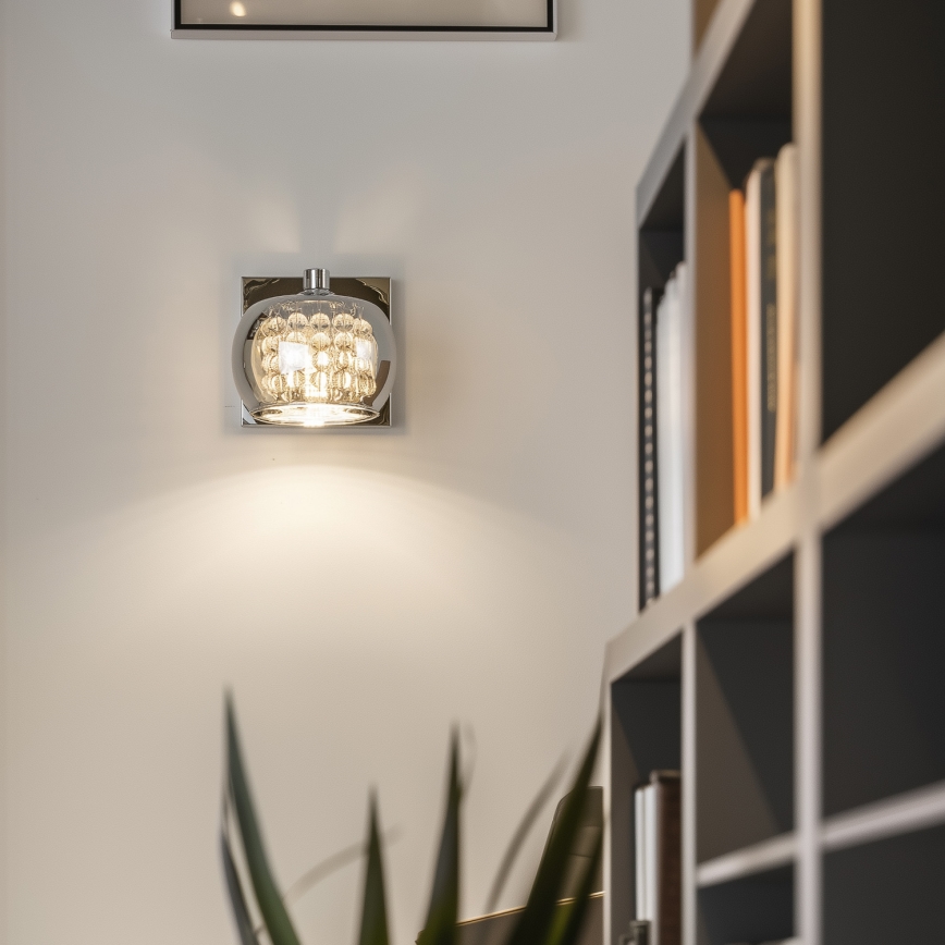 Brilagi - LED Кришталевий настінний світильник JEWEL 1xG9/42W/230V