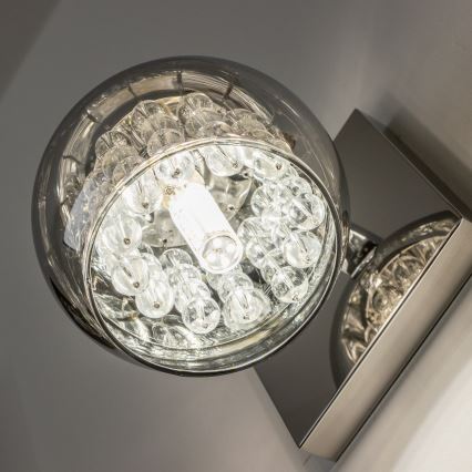 Brilagi - LED Кришталевий настінний світильник JEWEL 1xG9/42W/230V