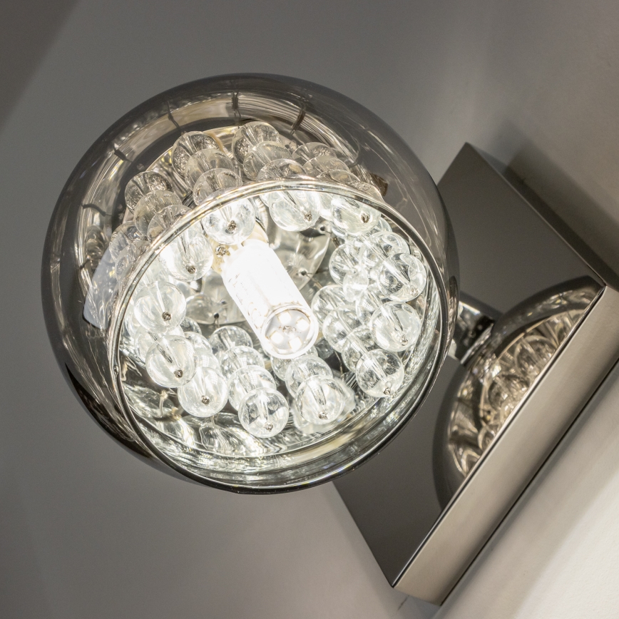 Brilagi - LED Кришталевий настінний світильник JEWEL 1xG9/42W/230V