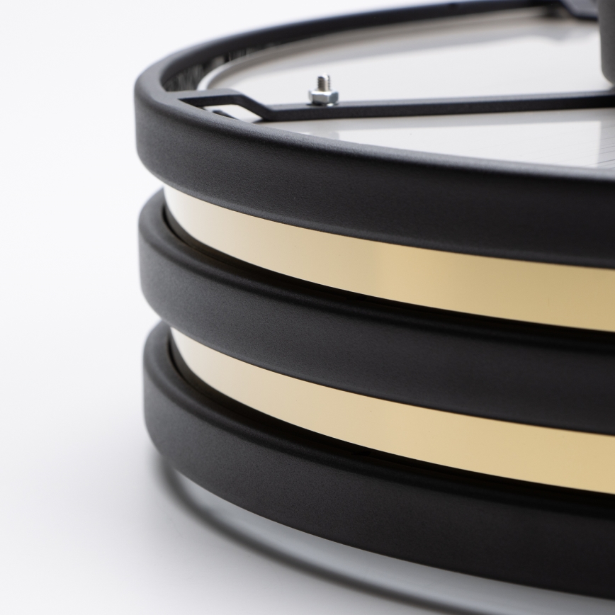 Brilagi - LED кришталевий стельовий світильник VELURE 5xE14/40W/230V, діаметр 46 см, чорний