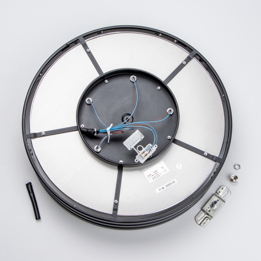 Brilagi - LED кришталевий стельовий світильник VELURE 5xE14/40W/230V, діаметр 46 см, чорний