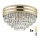 Brilagi - LED Кришталевий стельовий світильник VELURE 5xE14/40W/230V золотий