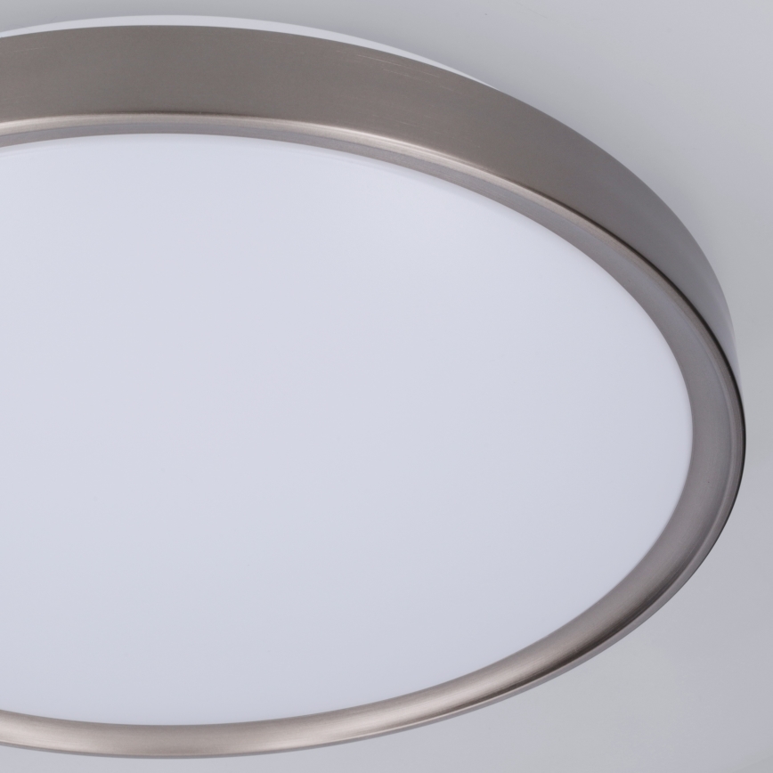 Brilagi - Диммируемый LED потолочный светильник FANCIA LED, 48 Вт, 230 В, 3000–6500 К, диаметр 39 см, серебристый + пульт дистанционного управления