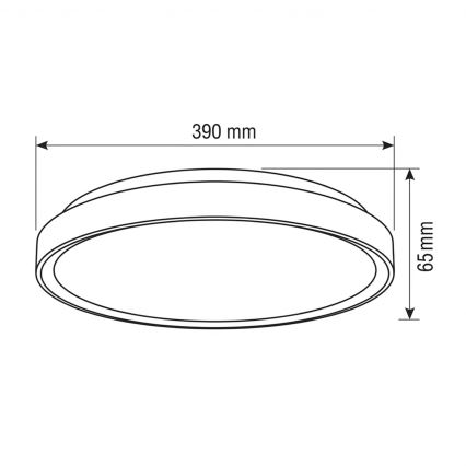 Brilagi - Диммируемый LED потолочный светильник FANCIA LED, 48 Вт, 230 В, 3000–6500 К, диаметр 39 см, серебристый + пульт дистанционного управления