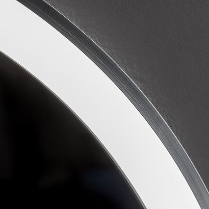 Brilagi - диммоване LED-дзеркало для ванної з підігрівом і підсвіткою ALU PRO LED/18W/230V Ø 60 см 3000/4000/6500K IP44 матовий хром CRI 90