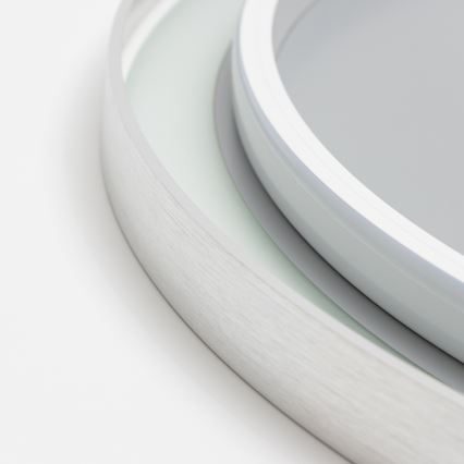 Brilagi - диммоване LED-дзеркало для ванної з підігрівом і підсвіткою ALU PRO LED/18W/230V Ø 60 см 3000/4000/6500K IP44 матовий хром CRI 90